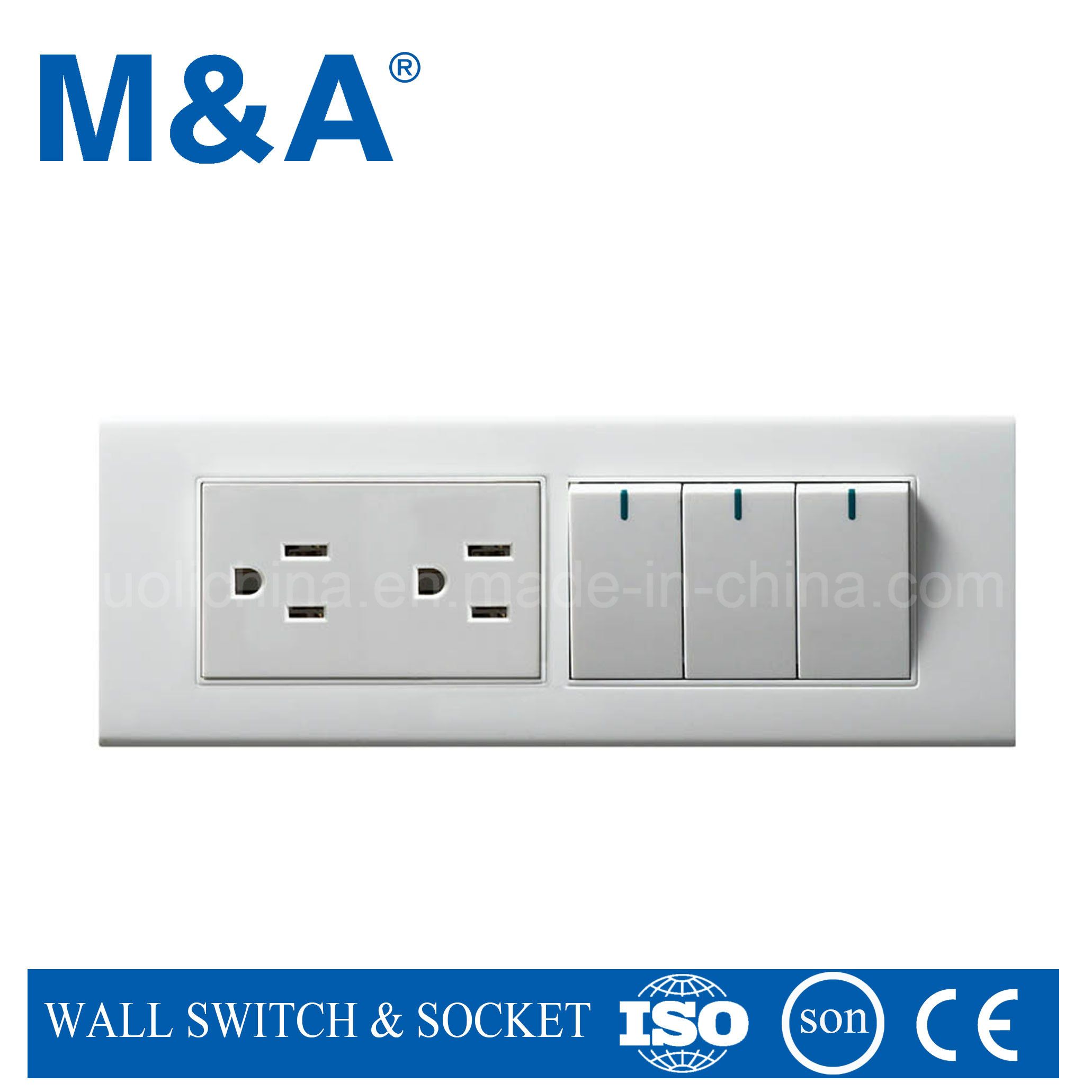2g American Socket with 3G 1way Switch