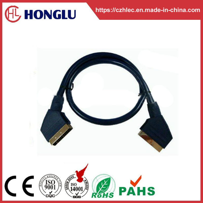 21p Black Scart Cable (SY015)