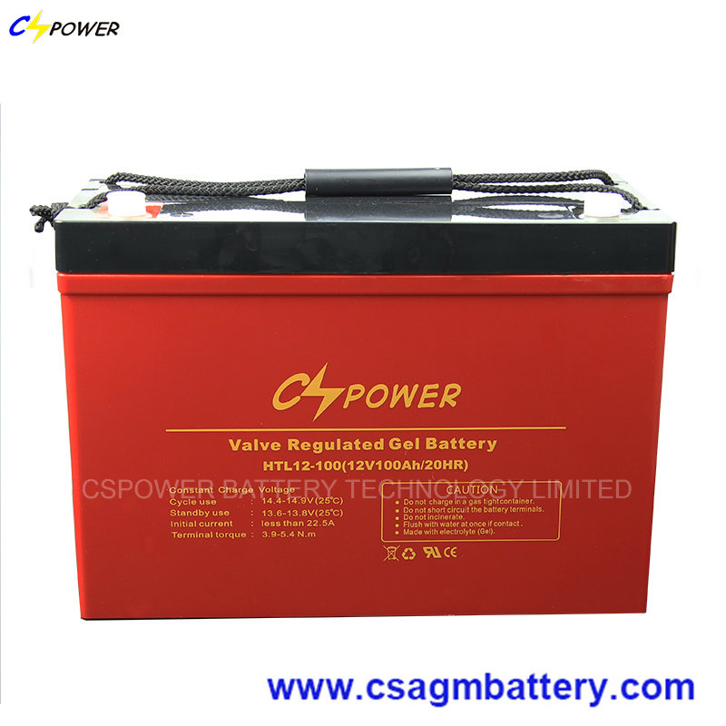 UPS Battery 12V100ah High Temperature Gel, 50% Dod Arrive 1500cycles