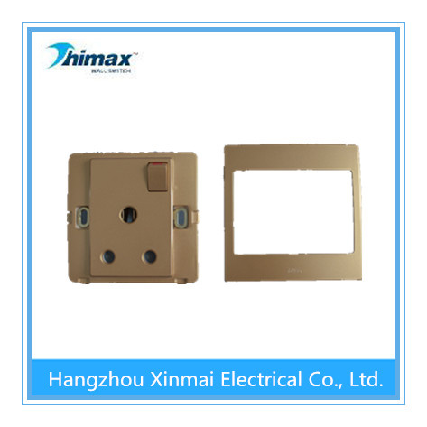 PC429gd 15A 1 Gang Switch Round-Pin Socket