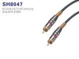 High Quality RCA Cable with Metal Pulg (SH8047)