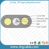 2-12 Fibers Flat Unitube Outdoor FTTH Fiber Optic Cable (GYFXY)