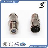 Nickel Plated F Female to RCA Male Connector