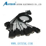 Hdb15p Male to RJ45+Db9p+RCA Connector, Communicate Cable