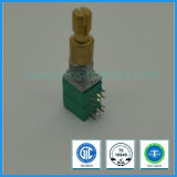 9mm B100k Dual Gang Dual Concentric Shaft Rotary Potentiometer for Automotive