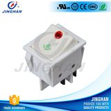 4 Pin 250V AC Illuminated Rocker Switch, Brass Boat Switch