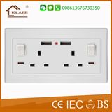 220V~250V Power Socket UK USB Wall Socket