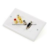 VGA + 3.5mm Audio + 3 RCA Wall Plate