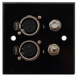 Aluminum XLR Wall Socket, Face Plate (9.2076)