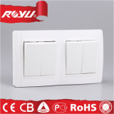 4 Gang 1 Way Wall Switch for Round Mounting Box