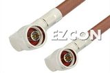 N Male Right Angle to N Male Right Angle Cable