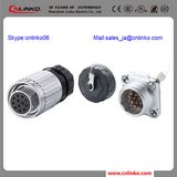 220V Female Jack Cnlinko Bulkhead Waterproof Cable Connector