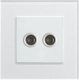 Ce/TUV/BV Certified BS Double TV Socket