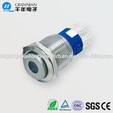 19mm 1no Nc/2no 2nc Resetable Self-Locking High Flat DOT Illuminated IP67 Ik10 Push Button Switch