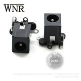 Environmental High Quality Round Metal 2.0 Female 3 Pin Mini SMT DC Power Jack DC-531