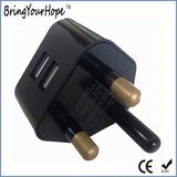 South Africa Za Dual USB Charger AC Adapter (XH-UC-022)
