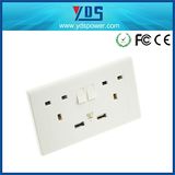13A Double USB Port Switch Socket, 5V 2.1A UK Type Socket
