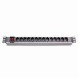 PDU for Power Distribution Units, 14-Way Socket, 16A, 1u, 19-Inch Network Cabinet