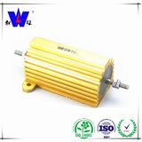 Golden Aluminum Encased Wirewound Resistor Power Resistor