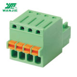 electrical PCB Pluggable Terminal Block with High Current, Male and Female Green Connector Wj15edgkd, 2.5mm
