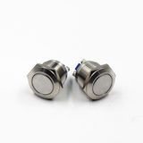 19mm Waterproof Flat Head Metal Push Button Switch