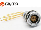 Raymo Circular Push Pull Female Elbow PCB Panel Mount Socket/Connector