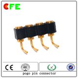 Customized 4pin Right Angle Spring Loaded Connector