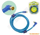 Suoer Double Loop TV AV Cable (AV-TV03-1.8M-Blue-Double Loop-Double Blister)