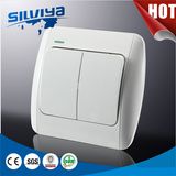 Electric Two Gang One Way Wall Switch/Electrical Wall Switch /European Standard