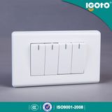 American Style Electrical Application 4 Gang Wall Button and Switches