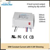 50W 0.6A/0.8A/1A/1.2A Dimmable LED Driver 5 Years Warranty