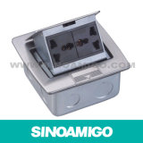 Stainless Steel Raised Floor Boxes with Multifunctional Power