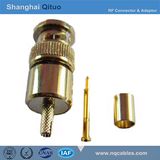 RF Connector BNC Straight Male Plug Crimp 75ohm for -2 Cable (BNC-J-75-C)