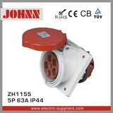IP44 5p 63A Slopping Panel Socket for Industrial