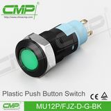 Mu Series 12mm Push Button Switch (MU12P-FJZ-D-G-BK)