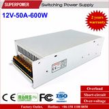 12V 50A 600W Switching Power Supply for Security Monitoring