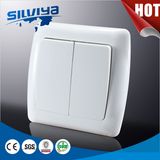 High Quality European 2 Gang 1 Way Wall Switch