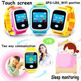 Touch Screen Personal GPS Tracker Watch with Multi Languages (Y8)