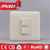 Energy Saving Double Power Button Switch 1 Way