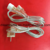 OEM Manufacture 1.8m Transparent VDE Approval Straight Power Cord with IEC C13
