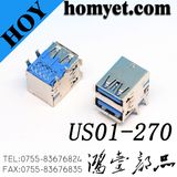 High Quality 3.0 Dual USB Socket a Tyoe USB Connector