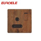 High Quality Wooden Look Switched 15A Power Socket