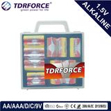 Mercury&Cadmium Free China Factory Ultra Alkaline Battery with PVC Box (D/C/AA/AAA/9V)