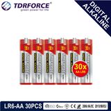 Mercury&Cadmium Free China Supplier Digital Alkaline Battery (LR6-AA 30PCS)