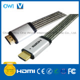 Metal Assembly Flat HDMI 19pin Plug-Plug Cable