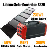 Portable Power Unit Solar Powered Generator Rechargeable lithium Polymer Battery