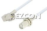 SMA Male Right Angle to SMA Female Bulkhead Cable