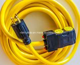 30A 125V Generator Power Cord up to 3750 Watts (L5-30P to three 5-15R) Yellow