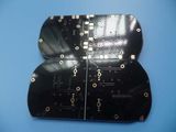 Black Soldermask PCB Board 2 Layer Mininum Trace 4 Mil