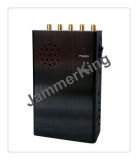 5 Antenna Portable WiFi, GSM/3G/4G Cell Phone Jammer; 3W GSM/GPS Signal Jammer/Blocker; up to 20 Meters Pocket Sized Jammer
